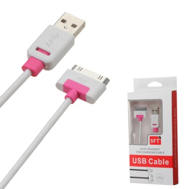 White SYNC CABLE-30-pin 5 FT