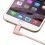 Rose Gold Right-angled Lightning Braided cable 3 FT