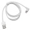 Silver Right-angled Lightning Braided cable 3 FT