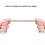 Rose Gold Right-angled Lightning Braided cable 3 FT