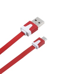 MyBat Noodle Data Cable 3 FT - Red