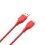 Red Woven Pattern Data Cable 6 FT