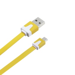 Yellow Noodle Data Cable 3 FT