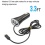 Black 8Pin Car Charger with Dual USB Ports