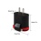 Black 8Pin Travel Charger with Dual USB Ports