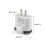 White 8Pin Travel Charger with Dual USB Ports