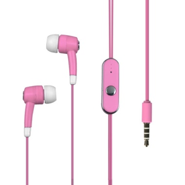 Pink Stereo Handsfree (314) (with Package)