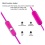 MyBat Stereo Handsfree - Hot Pink