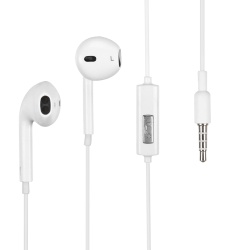 White Stereo Handsfree (641) (No Package)