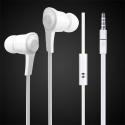 iPhone White Noodle Stereo Handsfree (648) -WP