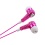 Hot Pink Diamante Stereo Handsfree (514) (with Package)