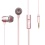 Rose Gold Metal Stereo Handsfree (C51) -WP