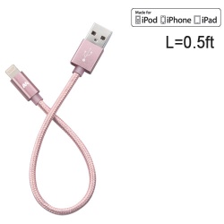 Rose Gold Data Cable (L=0.5 FT)