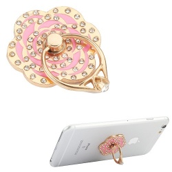 Airium Flower Diamond Adhesive Ring Stand - Pink