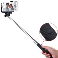 Black Wireless Mobile Phone Monopod(with Shutter Control)