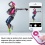 MyBat Selfie Mate (for iOS & Android) - White / Hot Pink