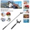 Black Wireless Mobile Phone Monopod(with Shutter Control)