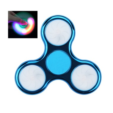 Blue Plating LED Light Triangle Spinner