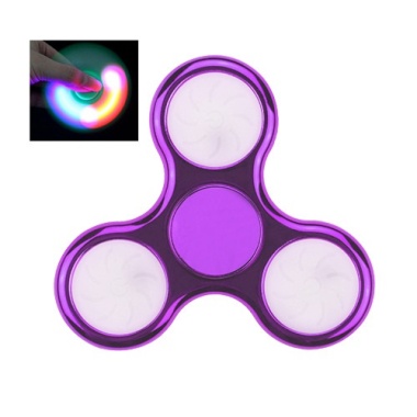 Purple Plating LED Light Triangle Spinner