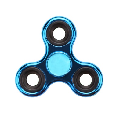 Blue Plating Triangle Spinner