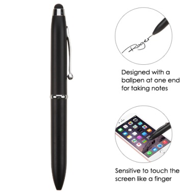 MyBat Stylus Pen (with Ballpoint Pen) - Black