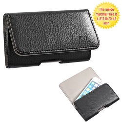 Black/Gray Textured Horizontal Pouch (2903) (NO Package)