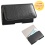 Black/Gray Textured Horizontal Pouch (2903) (NO Package)