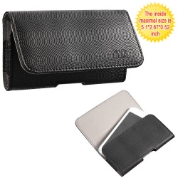 Black/Gray Wavy Horizontal Pouch (2702) (NO Package)