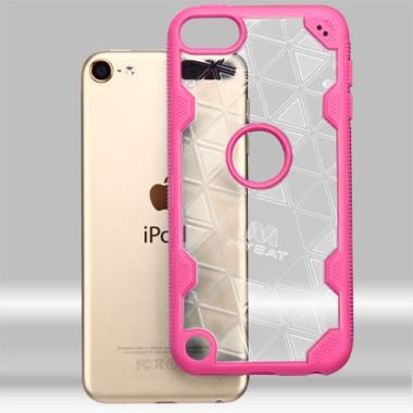 Transparent Clear/Hot Pink Challenger Hybrid Protector Cover