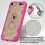 Transparent Clear/Hot Pink Challenger Hybrid Protector Cover