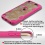 Transparent Clear/Hot Pink Challenger Hybrid Protector Cover