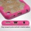 Transparent Clear/Hot Pink Challenger Hybrid Protector Cover