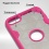 Transparent Clear/Hot Pink Challenger Hybrid Protector Cover