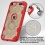 Transparent Clear/Red Challenger Hybrid Protector Cover