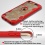 Transparent Clear/Red Challenger Hybrid Protector Cover