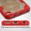 Transparent Clear/Red Challenger Hybrid Protector Cover