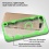 Transparent Clear/Electric Green Challenger Hybrid Protector Cover-Triangles