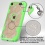 Transparent Clear/Electric Green Challenger Hybrid Protector Cover-Triangles