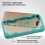 Transparent Clear/Tropical Teal Challenger Hybrid Protector Cover-Triangles