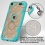 Transparent Clear/Tropical Teal Challenger Hybrid Protector Cover-Triangles