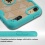 Transparent Clear/Tropical Teal Challenger Hybrid Protector Cover-Triangles