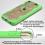 Transparent Clear/Electric Green Challenger Hybrid Protector Cover-Triangles