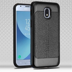 Airium Hybrid Protector Cover - Black Leather Texture / Black