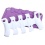 Solid Ivory White/Electric Purple Ribcage Protector Cover