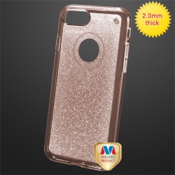 Transparent Rose Gold Sheer Glitter Premium Candy Skin Cover