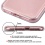 Transparent Rose Gold Sheer Glitter Premium Candy Skin Cover