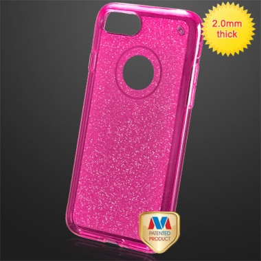 Transparent Hot Pink Sheer Glitter Premium Candy Skin Cover