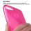 Transparent Hot Pink Sheer Glitter Premium Candy Skin Cover