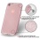 Transparent Rose Gold Sheer Glitter Premium Candy Skin Cover