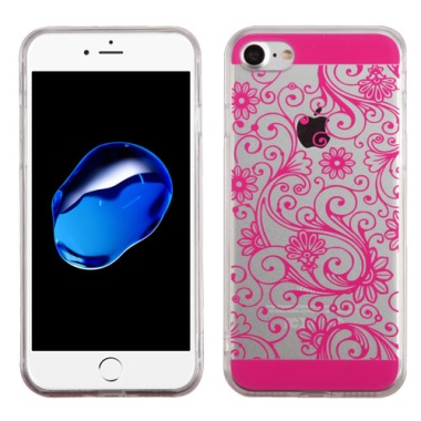 Hot Pink four-leaf Clover Candy Skin Cover